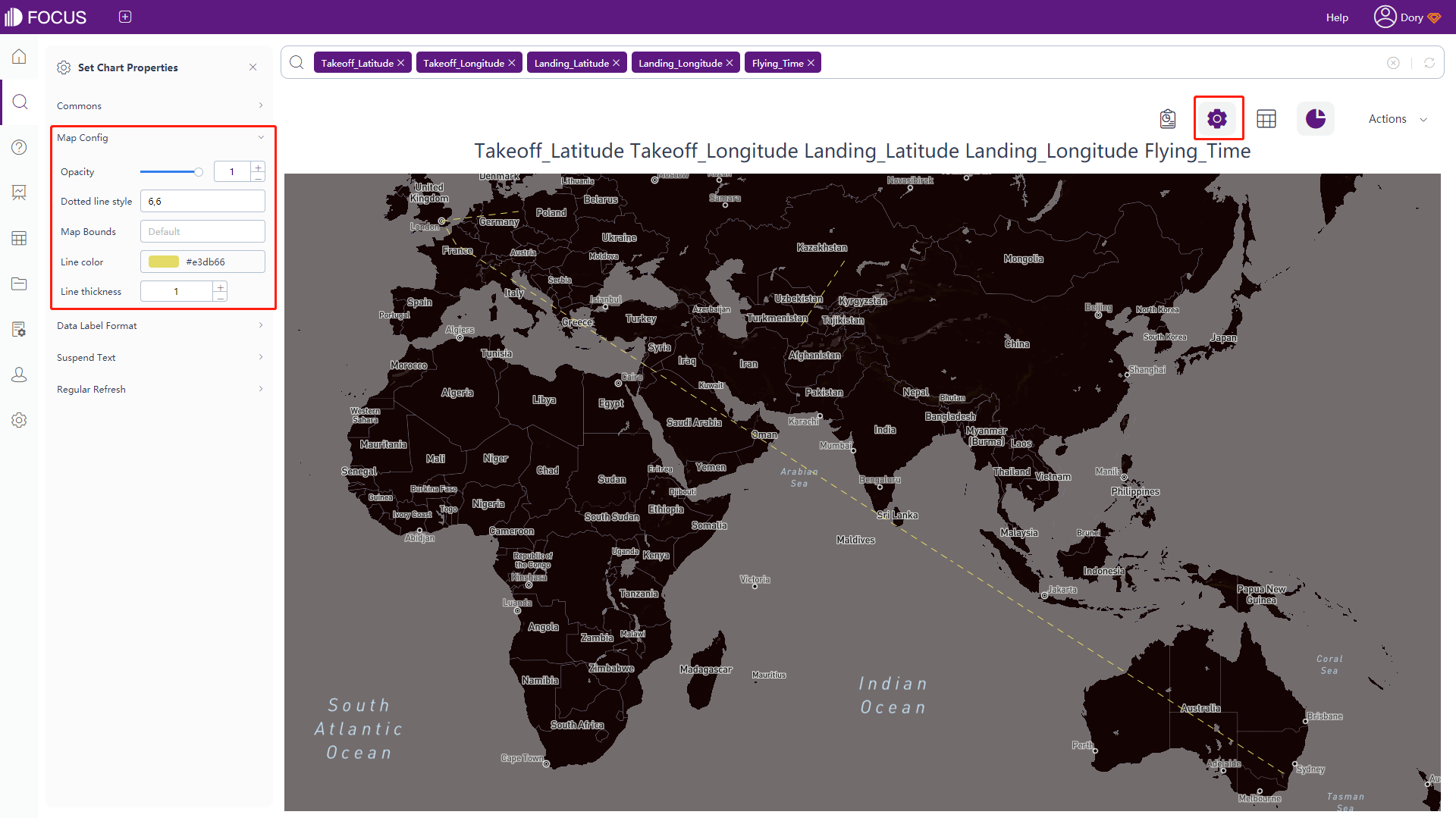 Figure 3-4-88 Trajectory map - map config